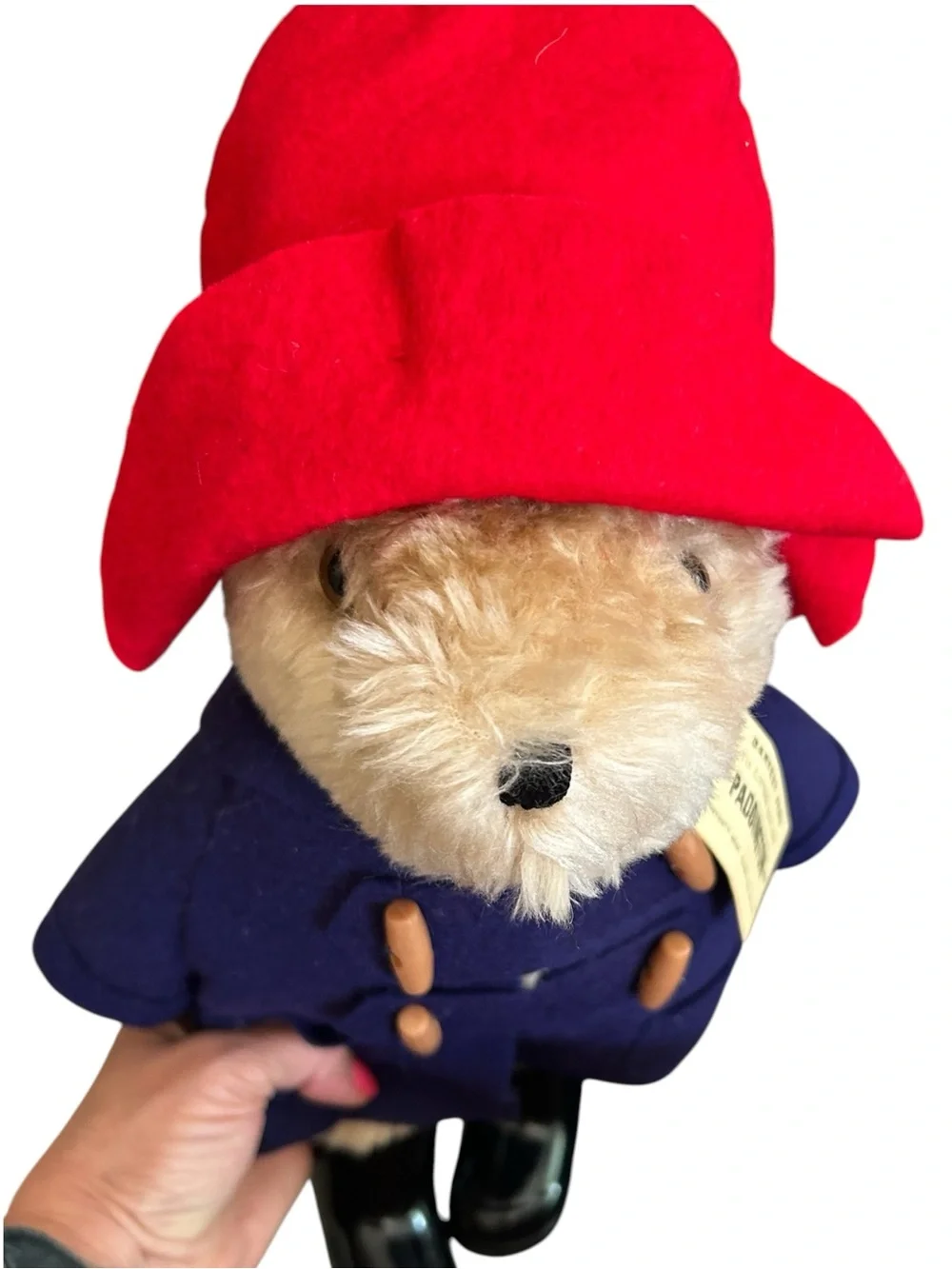 *Vintage* Paddington Bear Plush Eden Toys Red Hat Boots Wellies Blue Coat EUC - Picture 3 of 11